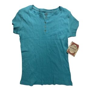 C.E. Schmidt Men’s 3 Button Henley Short Sleeve Workwear Shirt